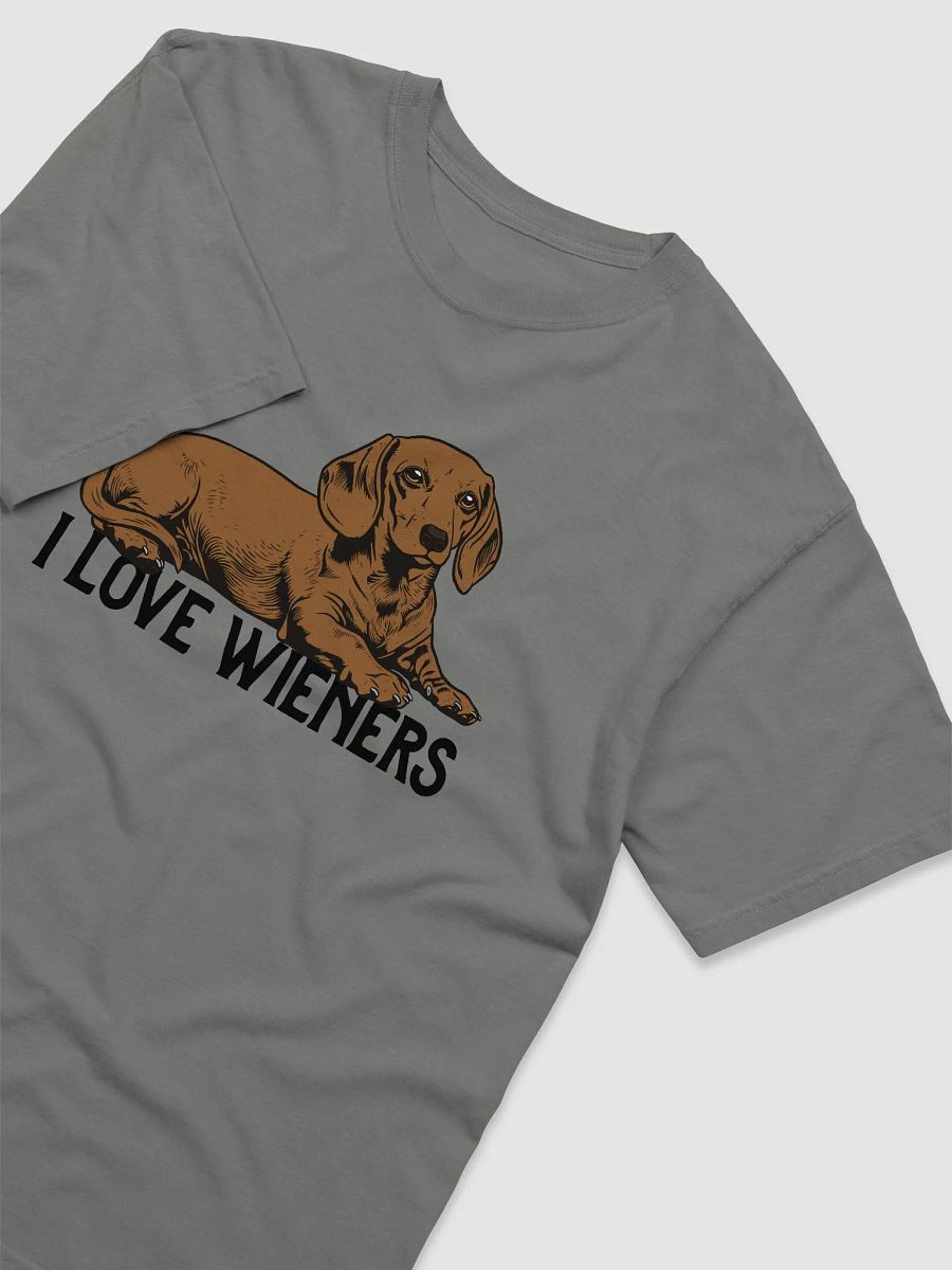 I Love Wieners T-Shirt of a Daschshund (Red/Brown) | Funny T-Shirt for Wiener and Doxie Owners product image (26)