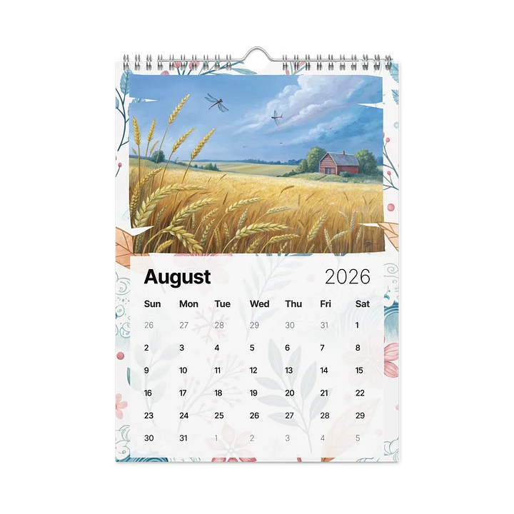 Watercolor Seasons Wall Calendar 2026 – A Year of Tranquil Beauty in Every Brushstroke product image (2)