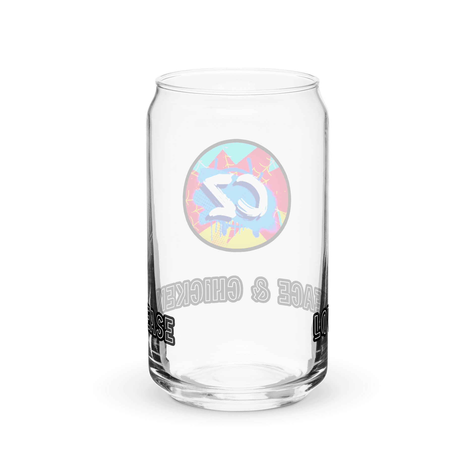 CZ Love Peace & Chicken Grease Can-Shaped Glass product image (6)