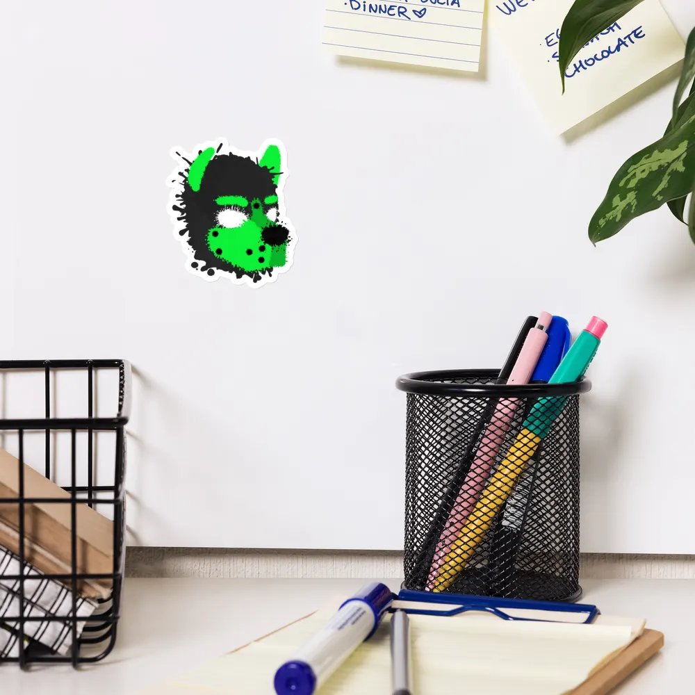 Pup Splatter Magnet - Lime Green product image (11)