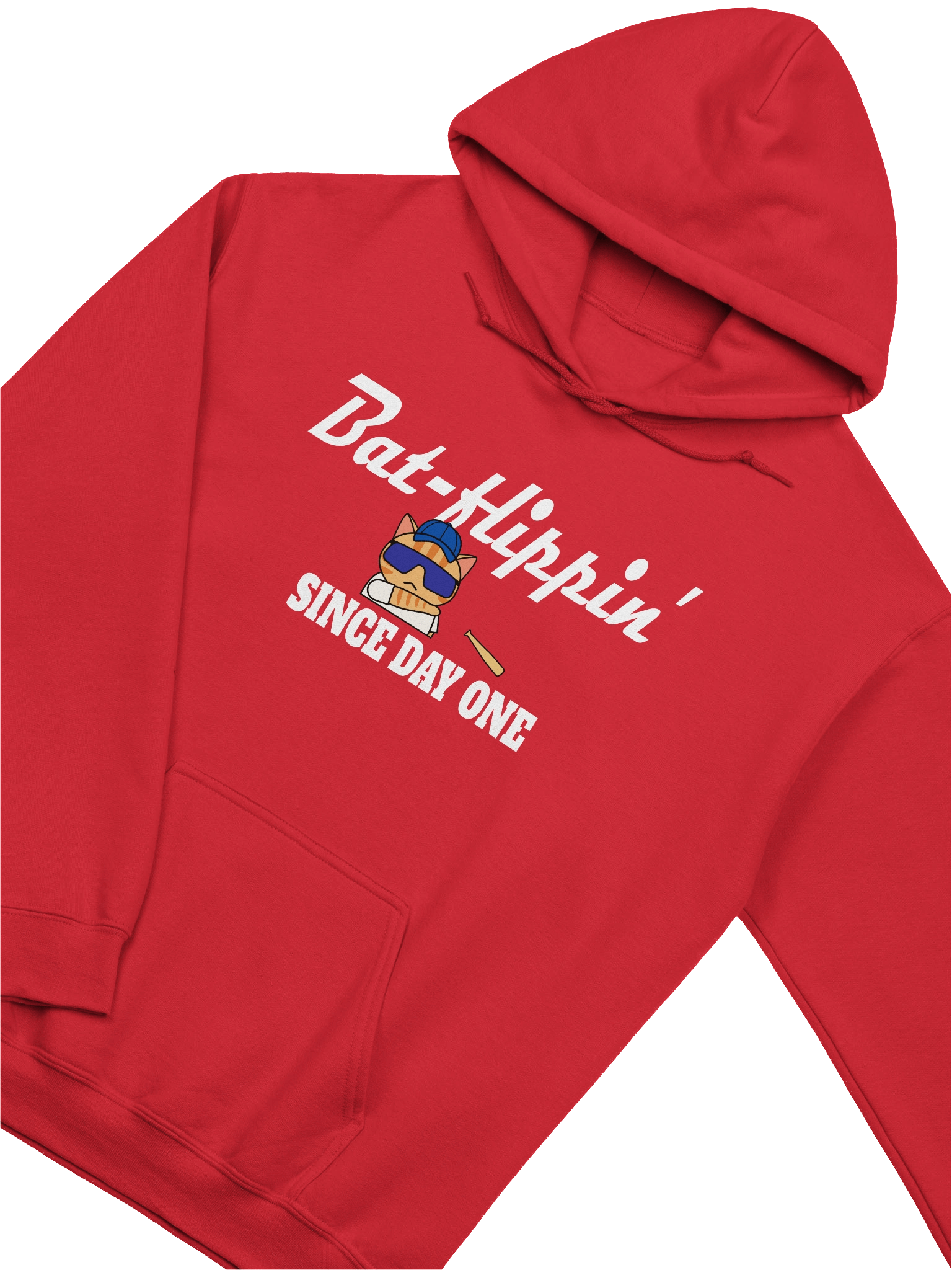 Baseball Cat (Bat-flippin' Since Day One) - Unisex Adult Hoodie product image (26)