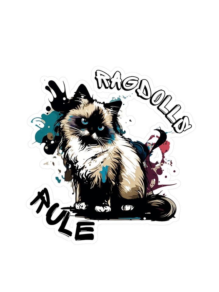 Ragdolls Rule - Graffiti - Kiss-Cut Vinyl Decals product image (2)