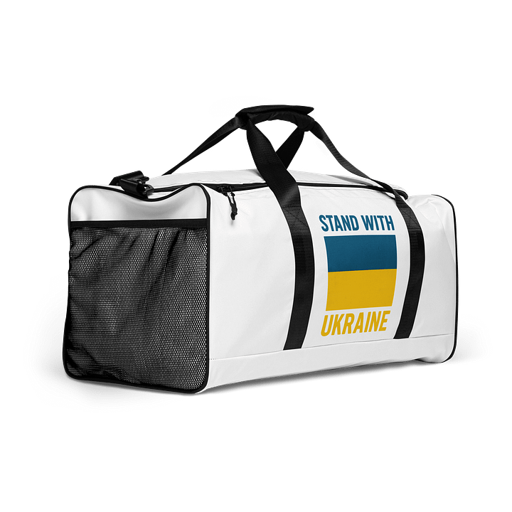 Stand with Ukraine All-Over Print Duffle Bag product image (2)