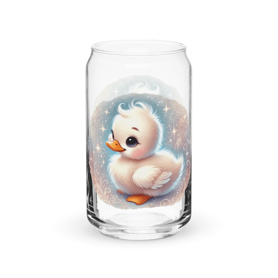 Baby Duckling Glass with Optional Bamboo Lid and Straw product image (10)