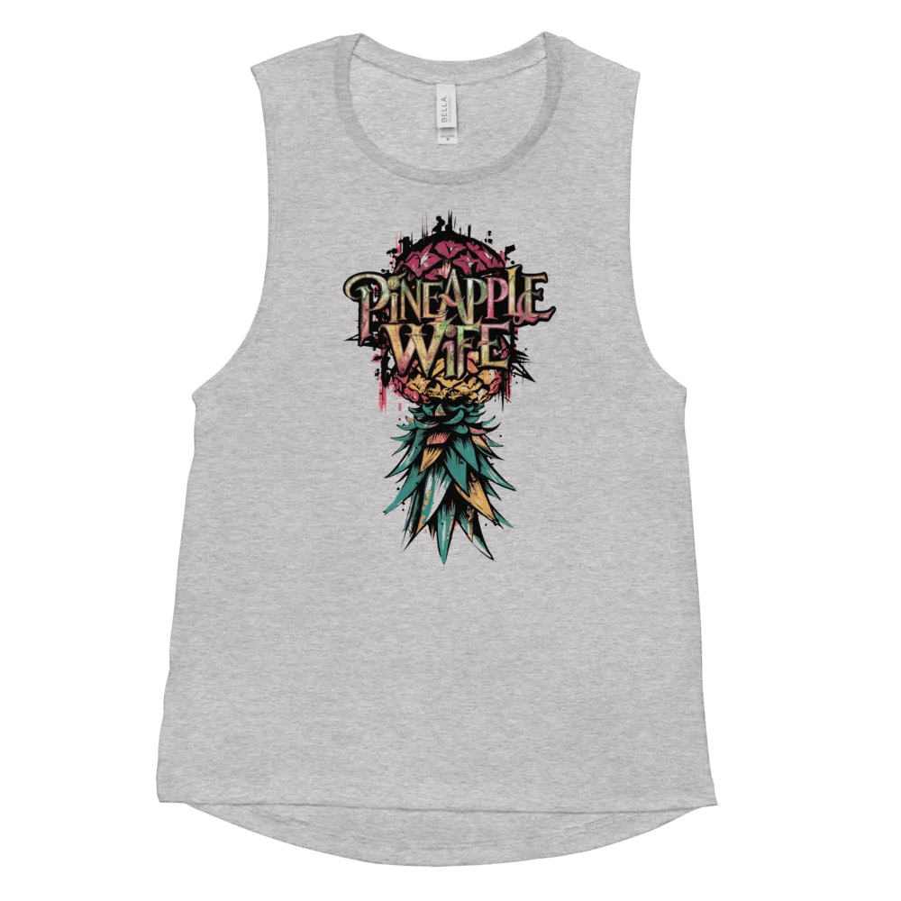 Pineapple Wife Urban Pineapple Flowy Muscle Tank product image (58)