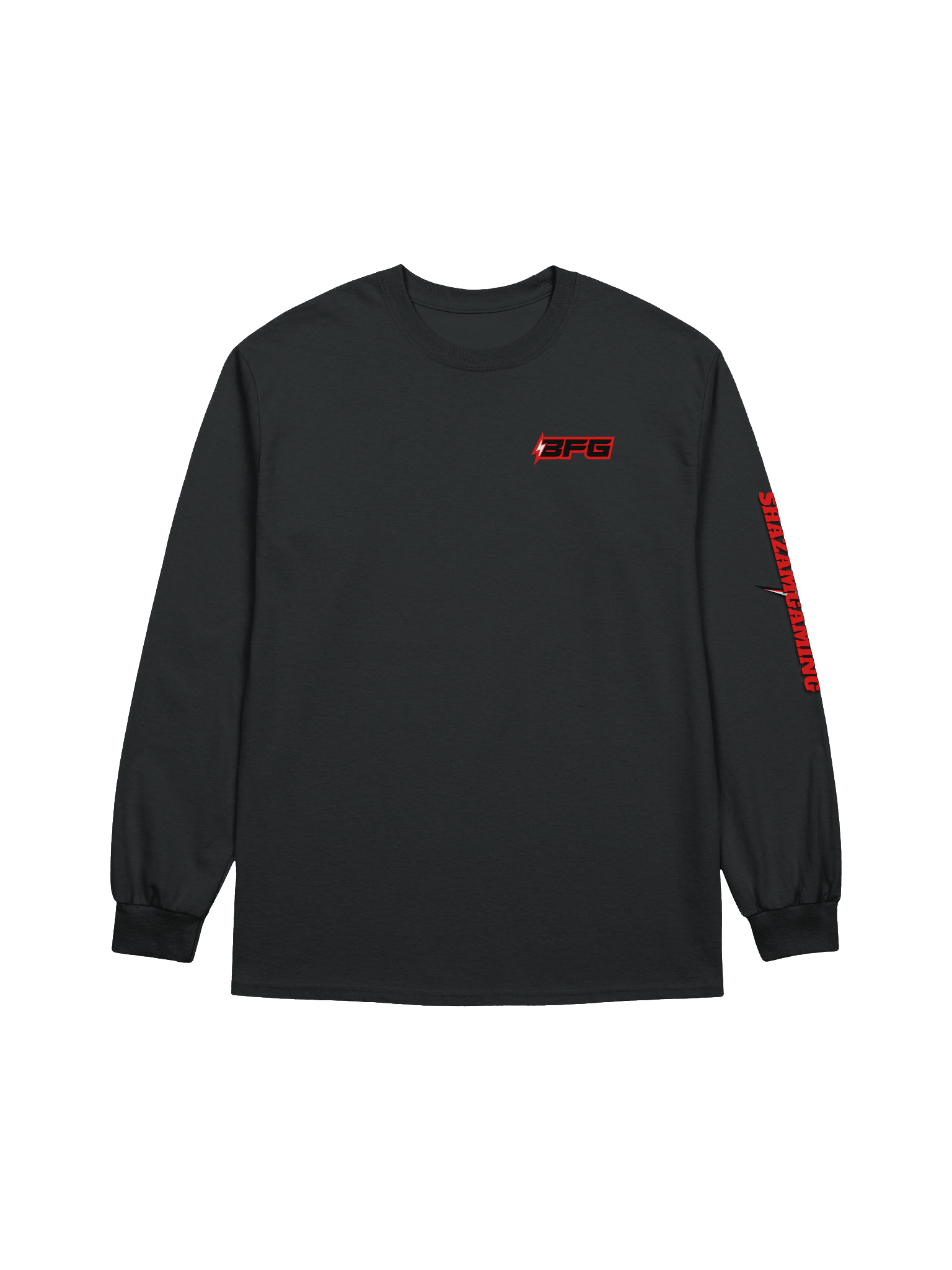 BFG x Shazamgaming Lightning Long Sleeve - Classic Red on Red product image (1)
