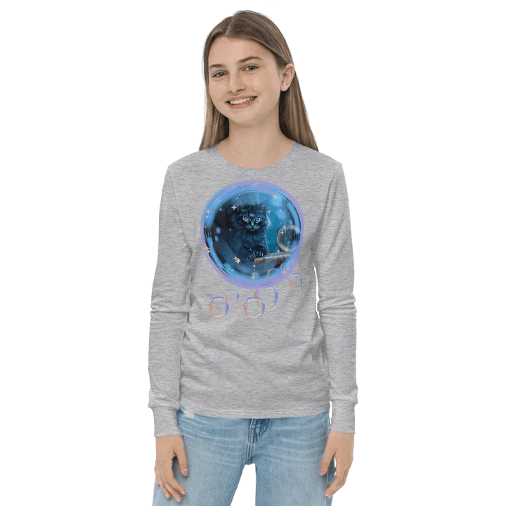 Bubble Cat Youth Long Sleeve T-Shirt product image (22)