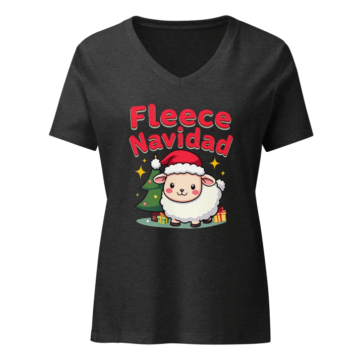 Fleece Navidad Women's Christmas V-Neck Tee product image (3)