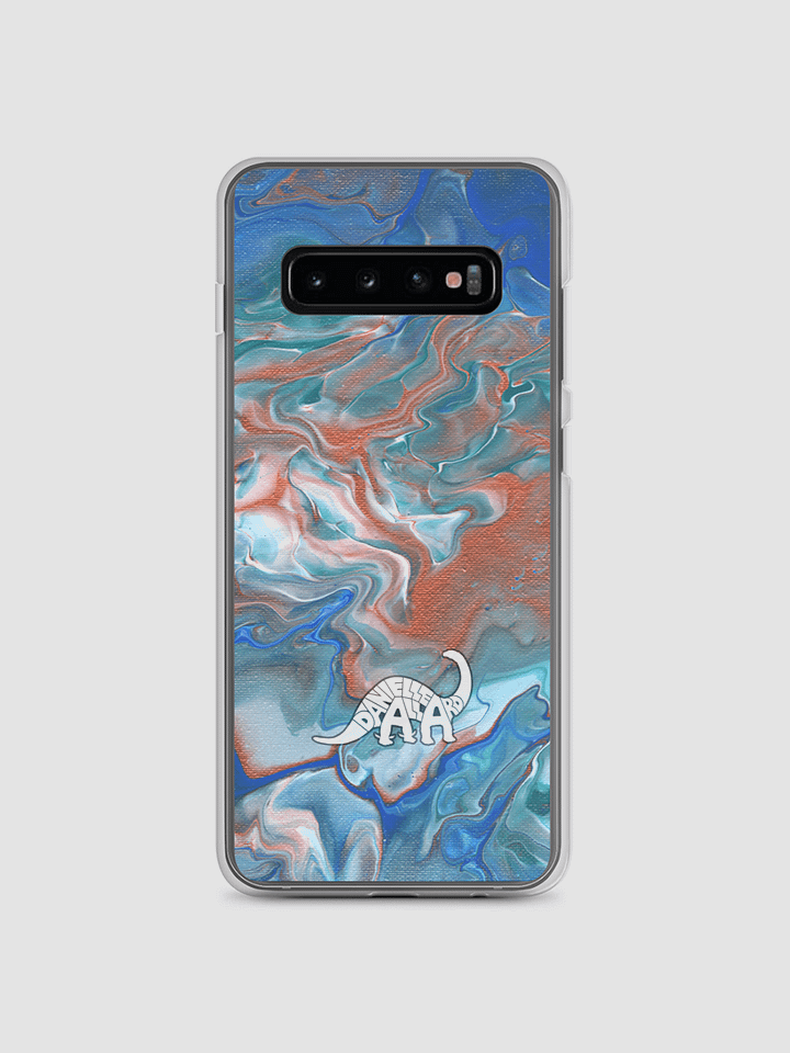 Metallic Orange Fluid Acrylic Samsung Case product image (1)