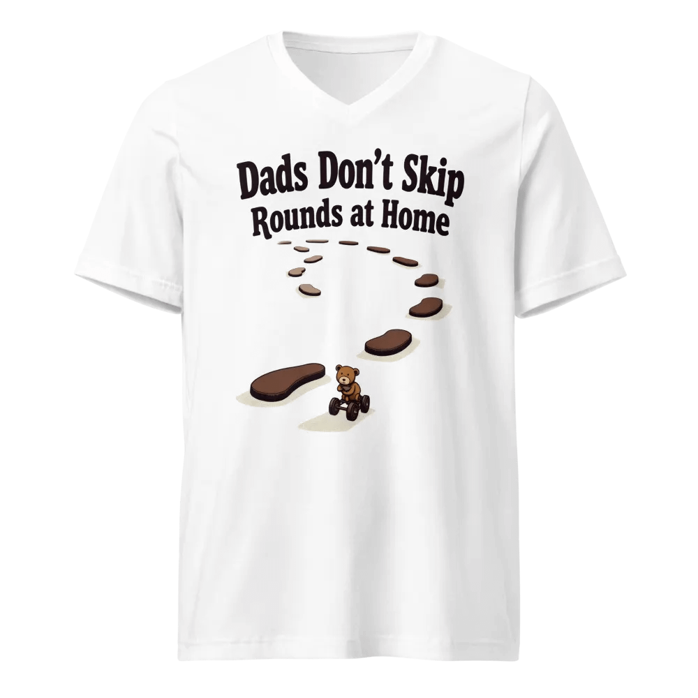 Dads Don't Skip Rounds at home V-Neck Tee product image (1)