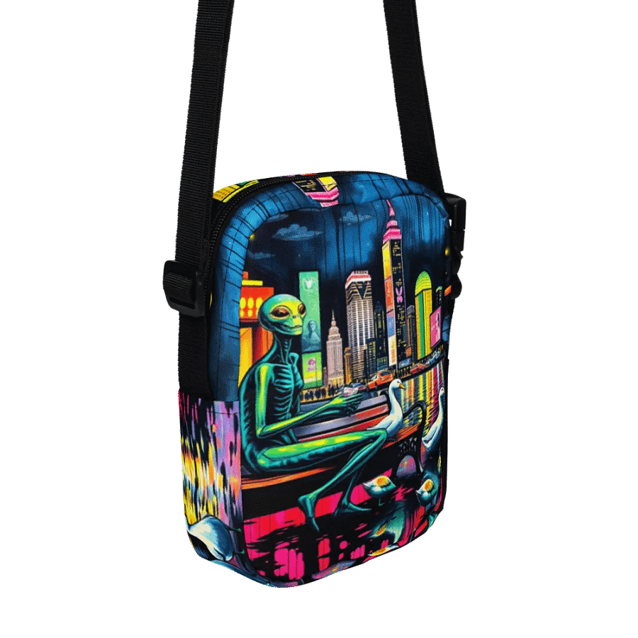 Alien Goose Lady, Neon Nights Crossbody Adventure Bag product image (3)