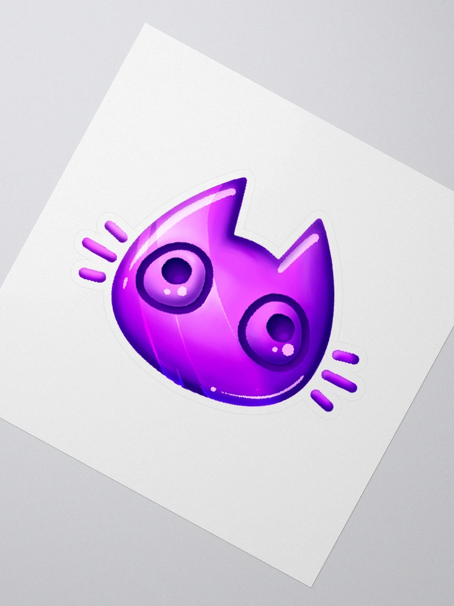 Purple Cat Face Sticker product image (3)