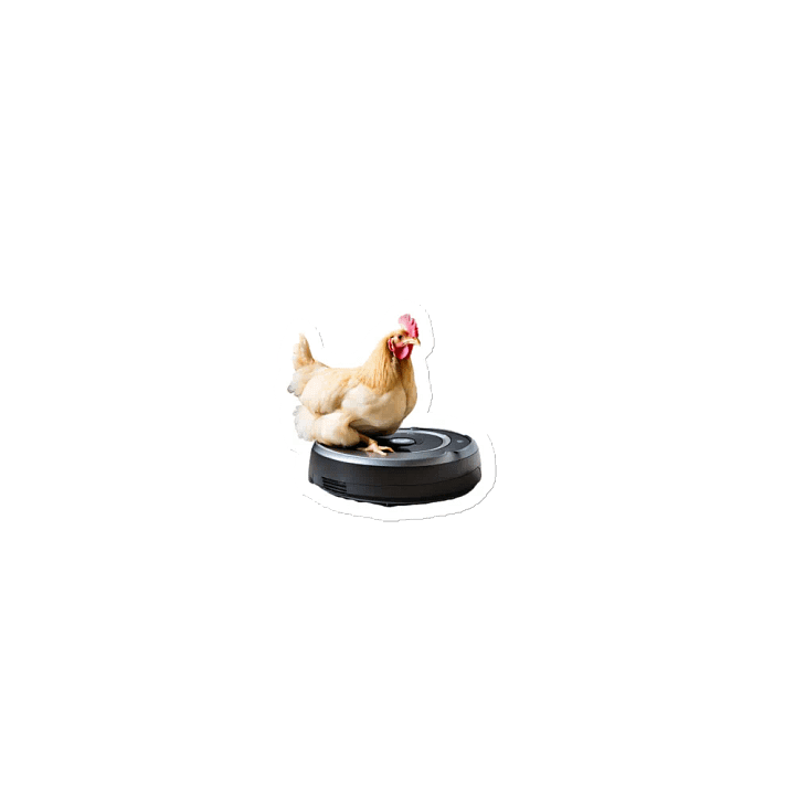 Roomba Chicken Magnet product image (1)