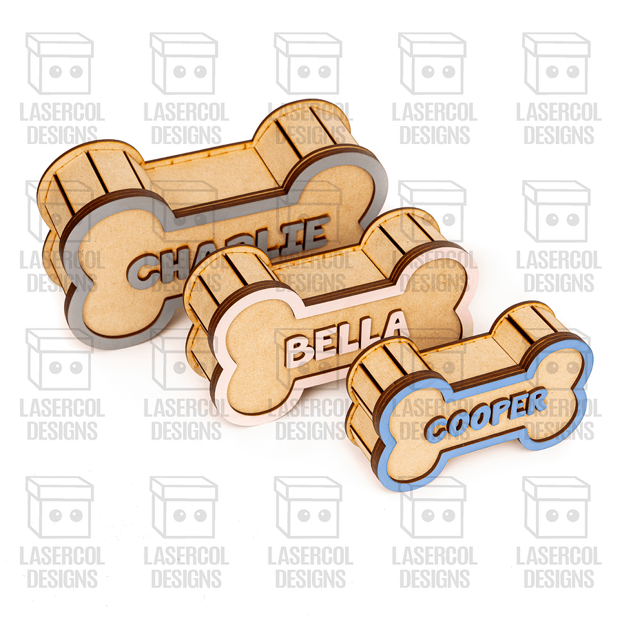 Dog Bone Boxes (3 Sizes) - Laser Cut Files product image (9)