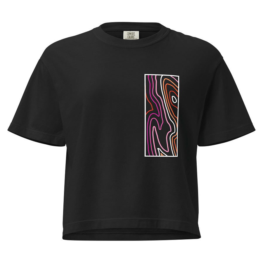 Topographic Pride Lesbian Shirt (Vertical) product image (1)