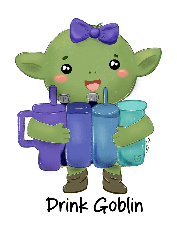 Girly Drink Goblin Sticker product image (1)
