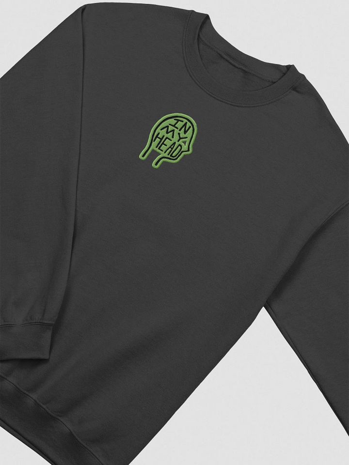 In My Head embroidered crewneck (green contrast design) product image (1)