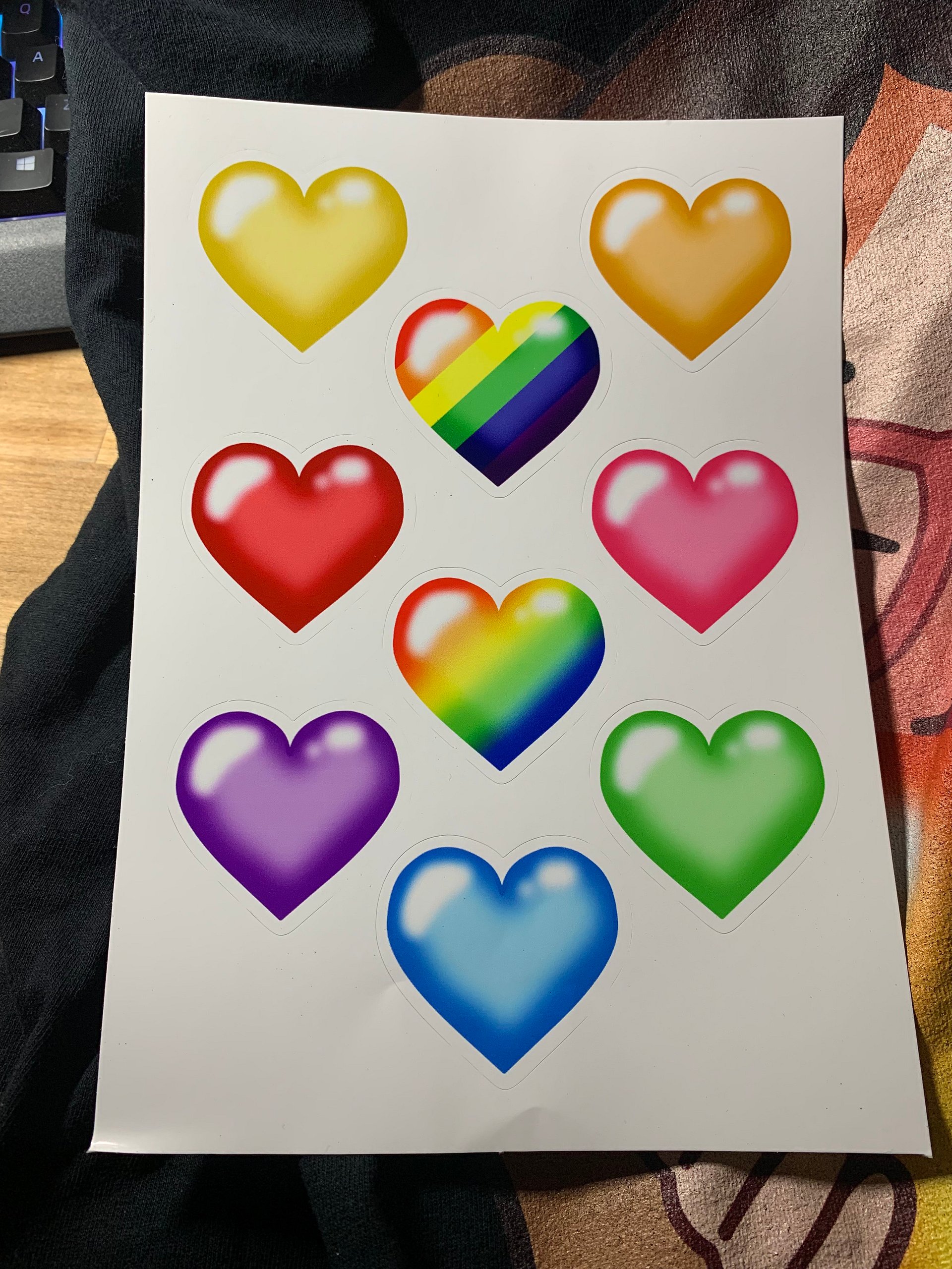 Rainbow Hearts Sticker product image (4)