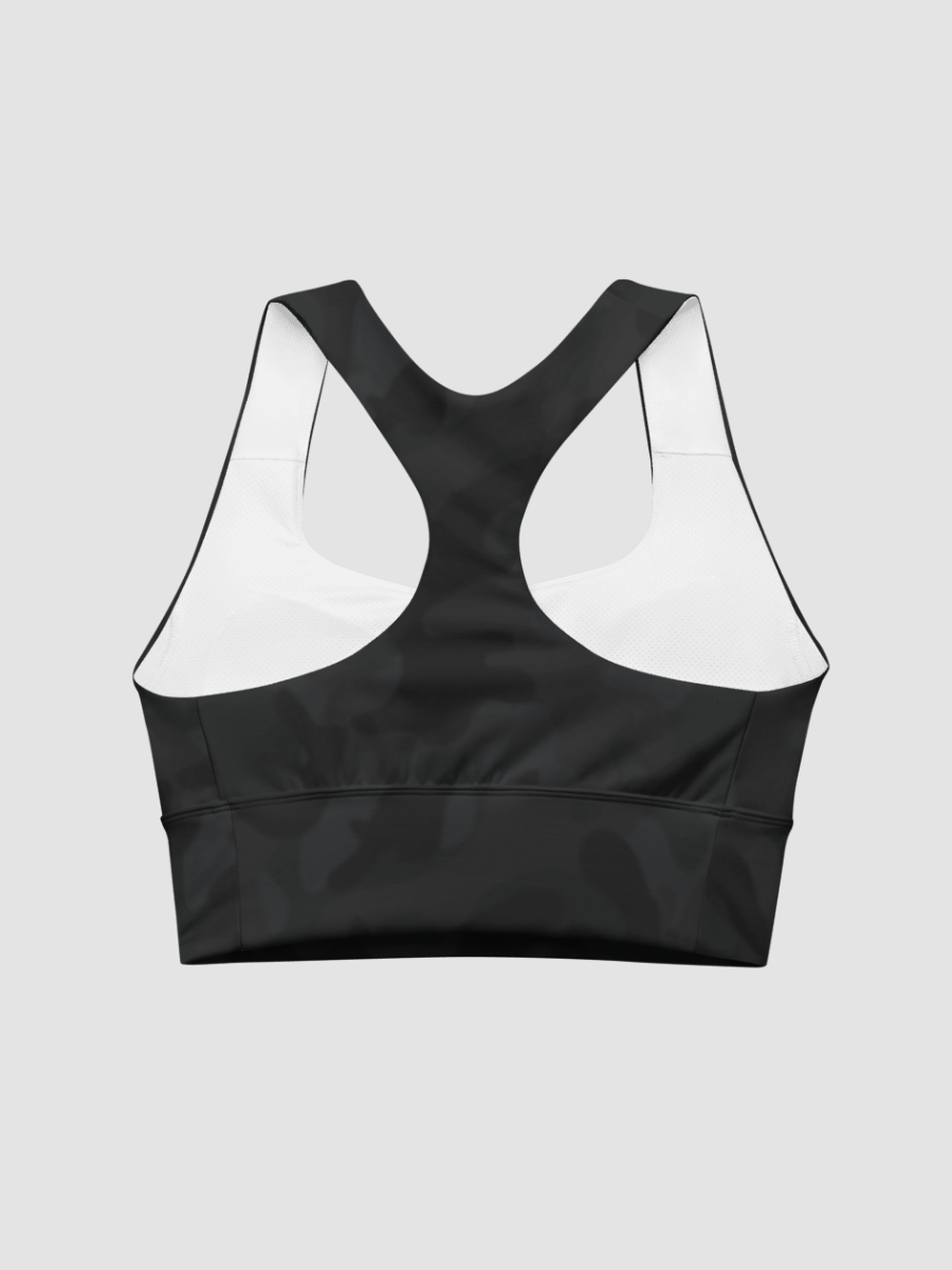 Longline Sports Bra - Black Camo product image (6)