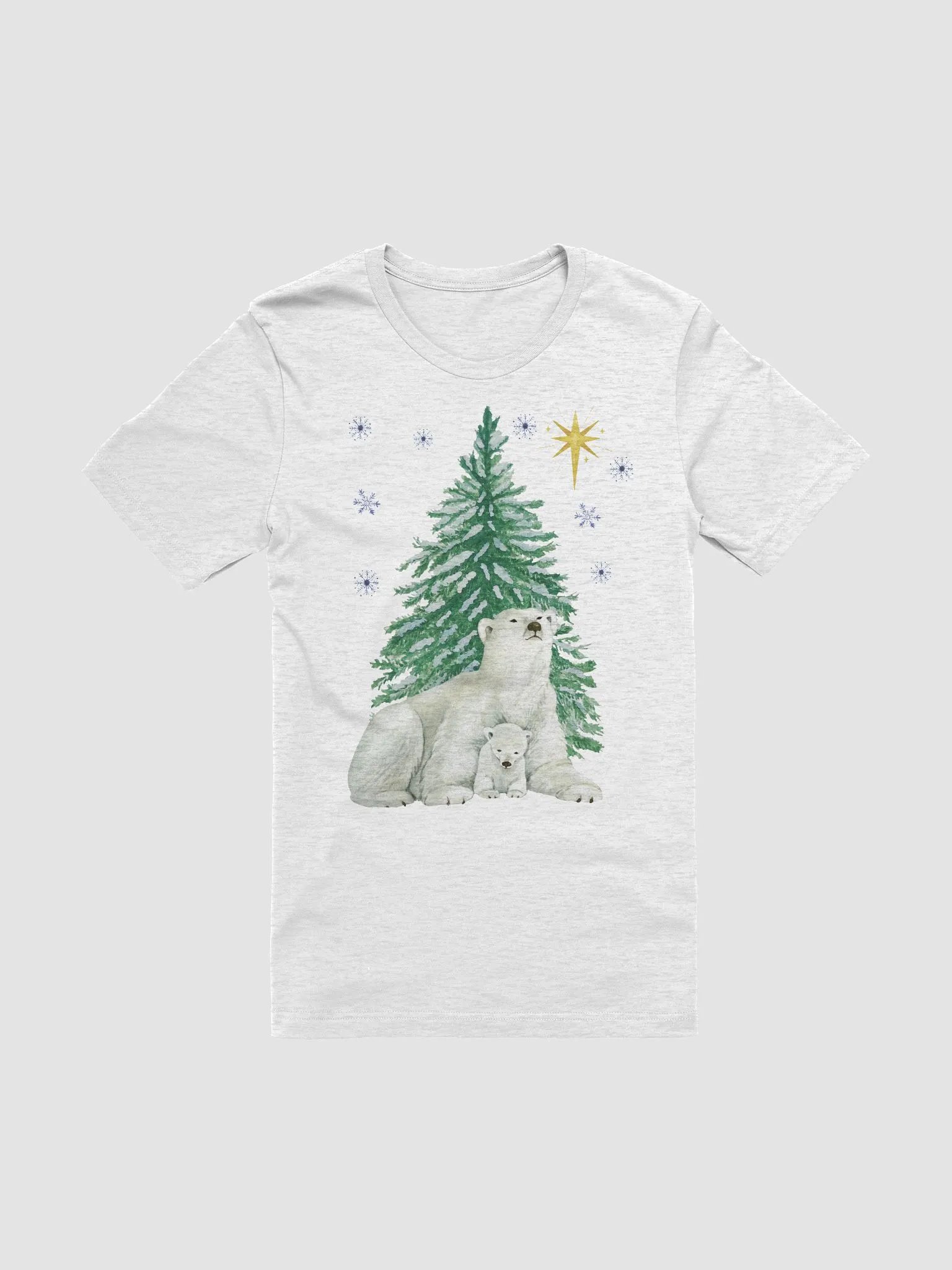 Arctic christmas polar bear mom and cub T-Shirt product image (1)
