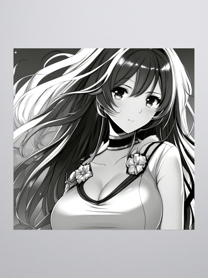 Anime Girl Sticker -original Art- 5.5X5.5 in. product image (1)