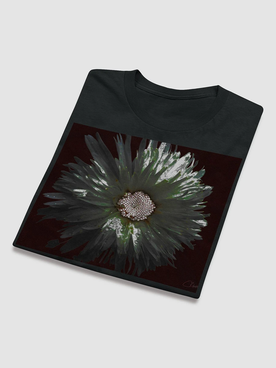 Abstract Silver and White Daisy Flower Women's T Shirt product image (9)
