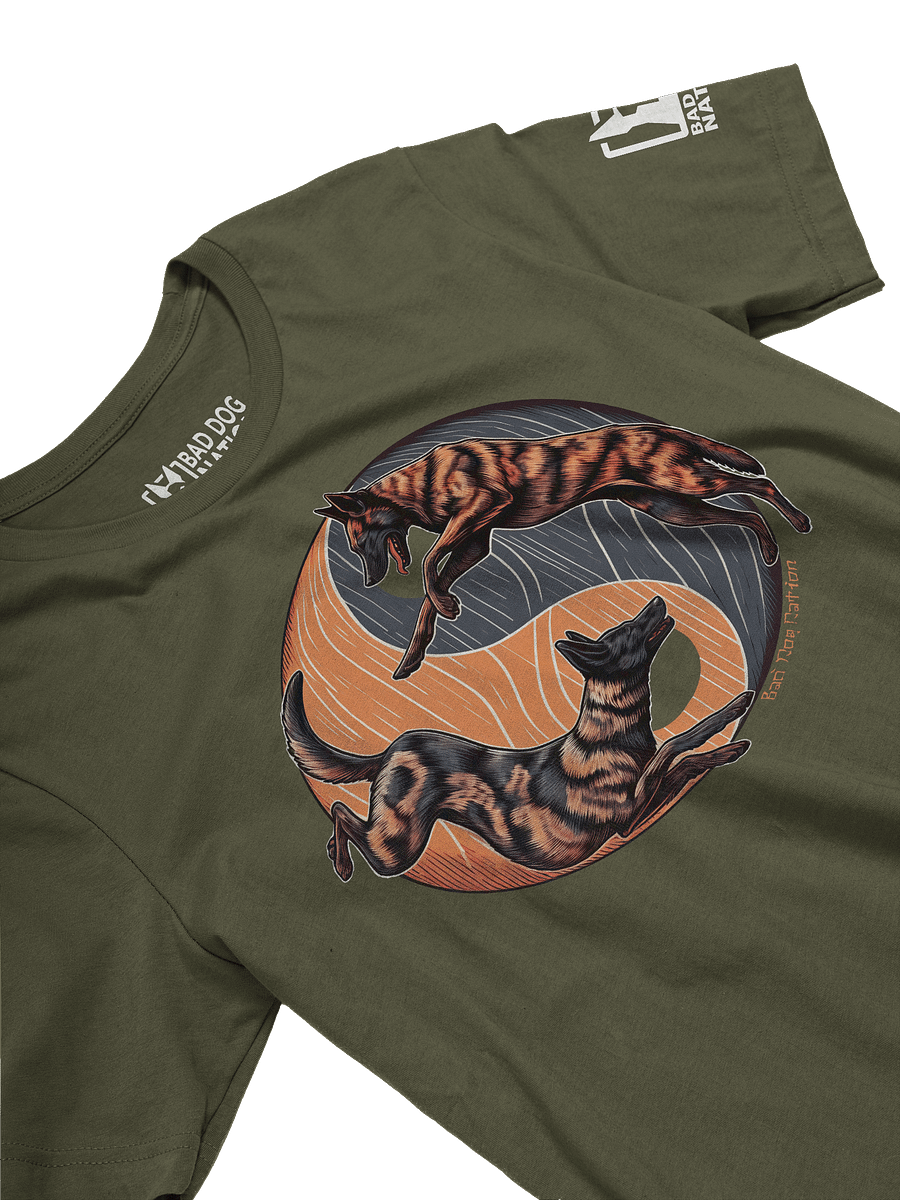 Dutch Shepherd Yin Yang - Premium Adult Unisex T-shirt product image (2)