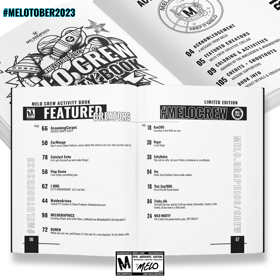 MELO CREW Activity Book: Uncensored Digital Edition | #MadeByMELO product image (3)