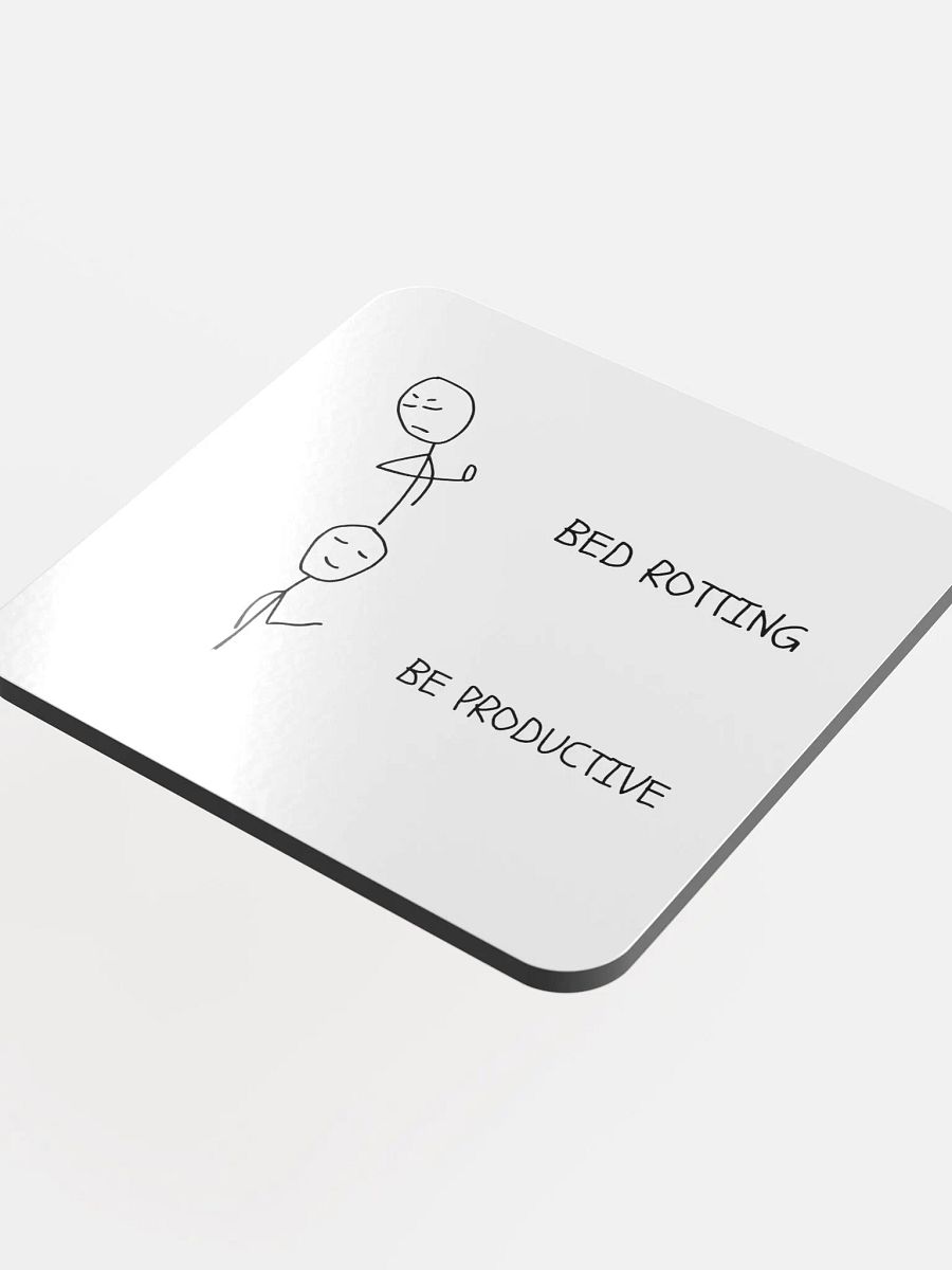 Bed Rotting vs Be Productive Coaster product image (4)