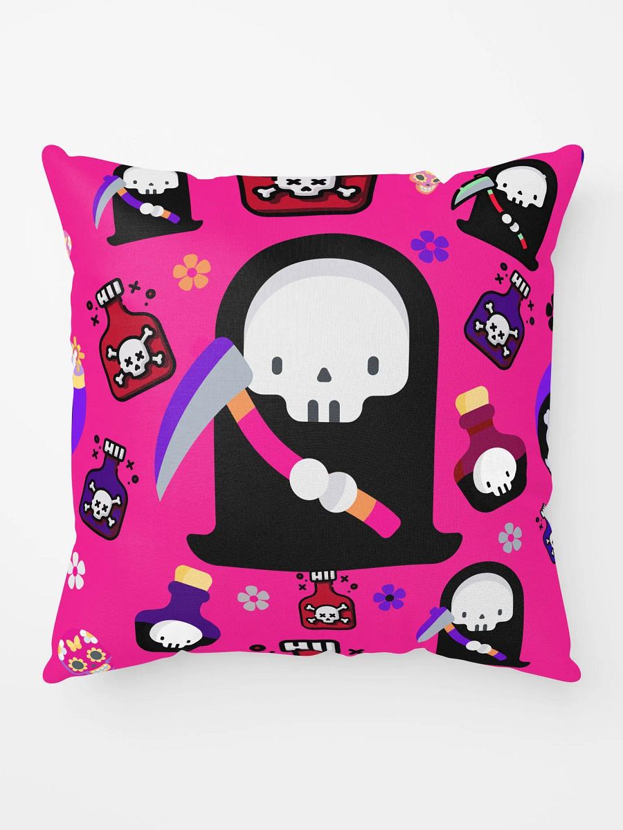 Pink Grim Reaper All-Over Print Pillow product image (6)