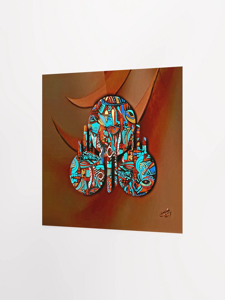 Vibrant Hand Gesture Poster/Naïve art on an abstract background product image (6)