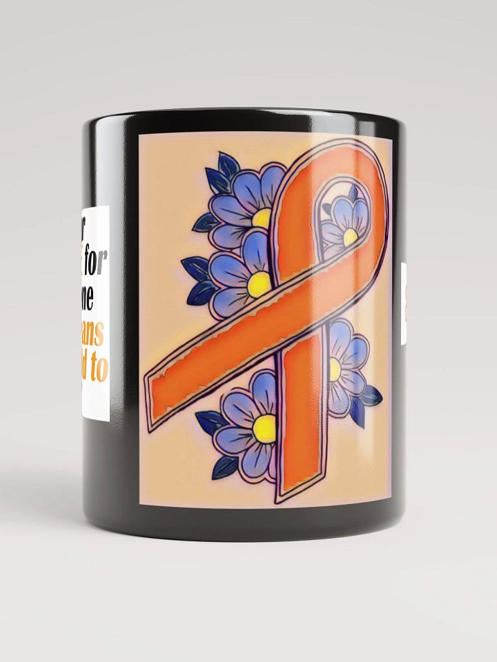 I wear orange Black Mug product image (4)