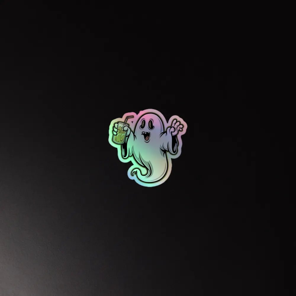 Drunk Ghost Holographic Sticker Sheet product image (4)