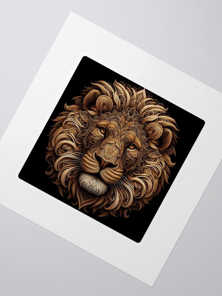 Ornate Lion Kiss Cut Stickers product image (2)