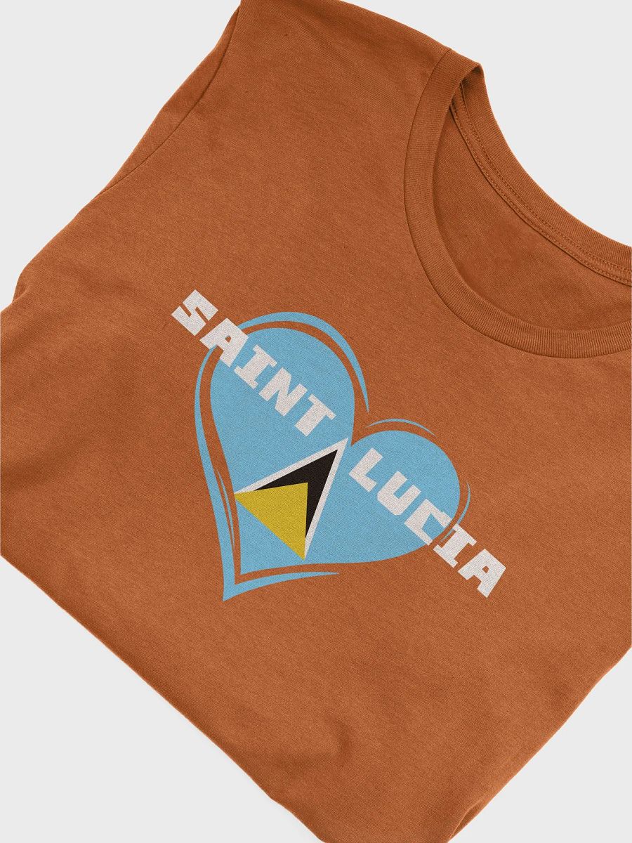 Glitch Heart Saint Lucia T-Shirt product image (66)
