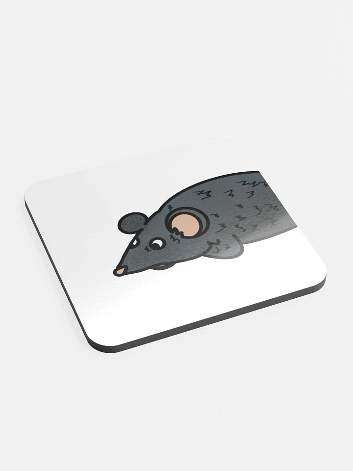 Hobo Rat Glossed Cork Coaster product image (2)