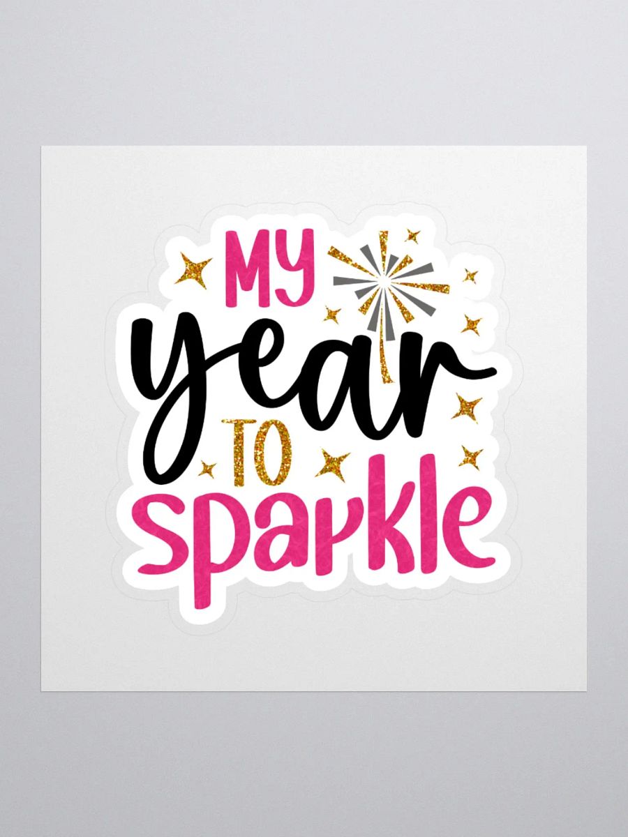 Sparkling Year Kiss Cut Stickers product image (3)