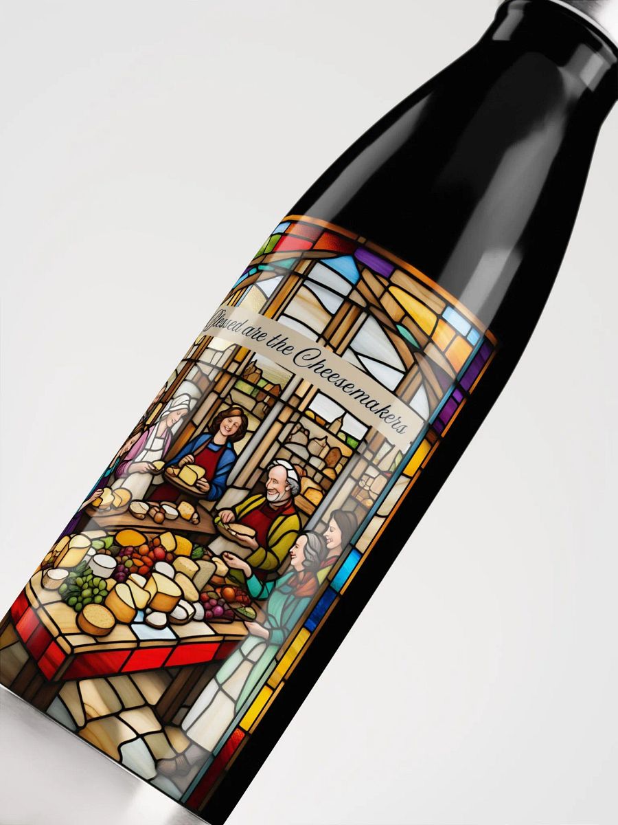 Blessed are the Cheesemakers 17oz Stainless Steel Water Bottle #03 product image (5)