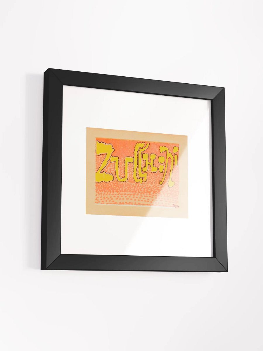 zucchini Panel Card Print Framed product image (1)