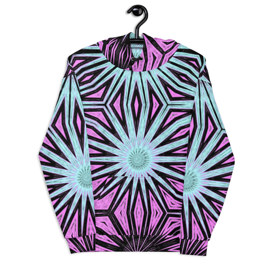 Abstract Striking Modern Circles Unisex Pull On Hoodie product image (8)