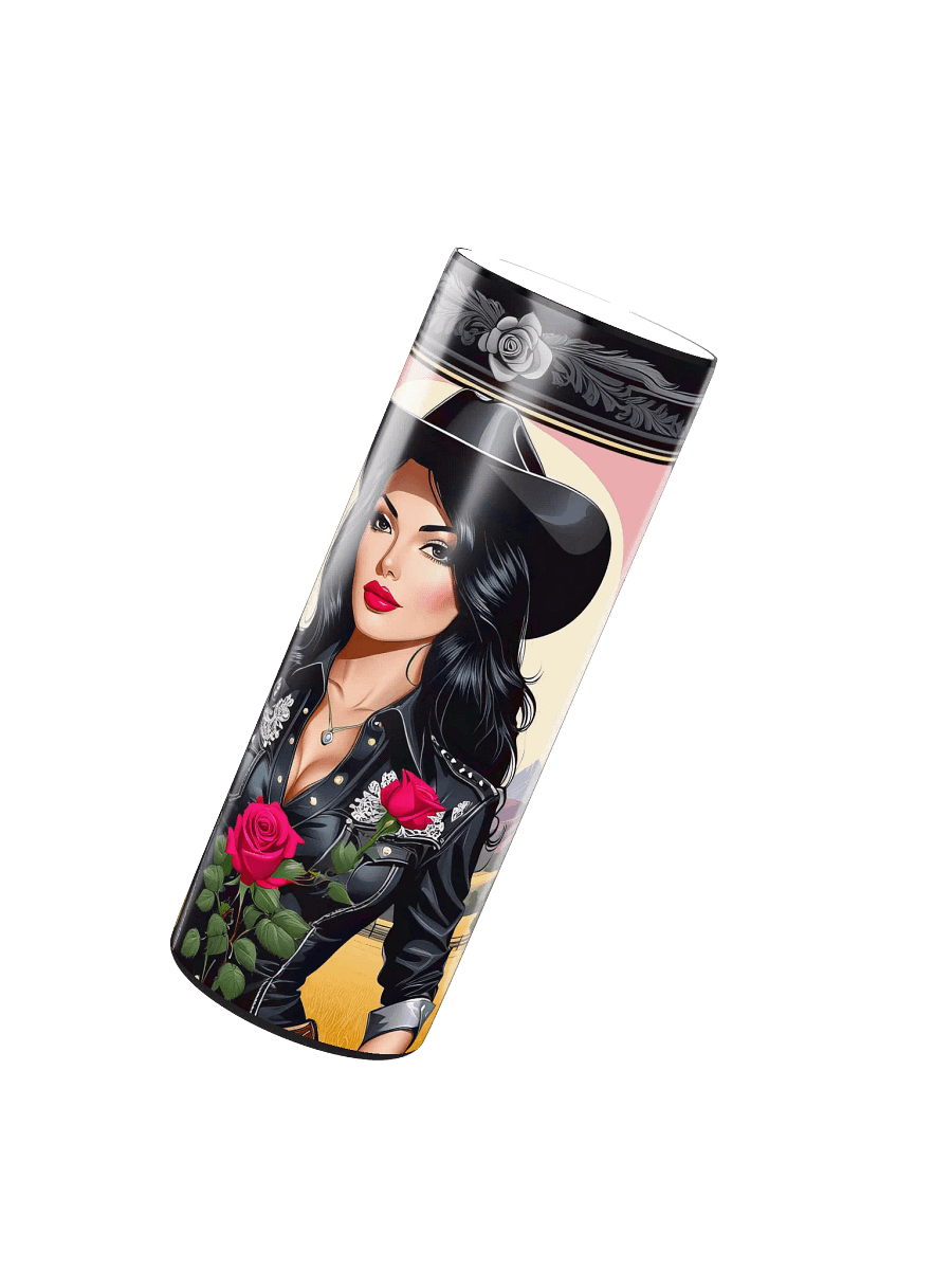 Beautiful Cowgirl 20 oz Skinny Stainless Steel Tumbler - v5 product image (3)