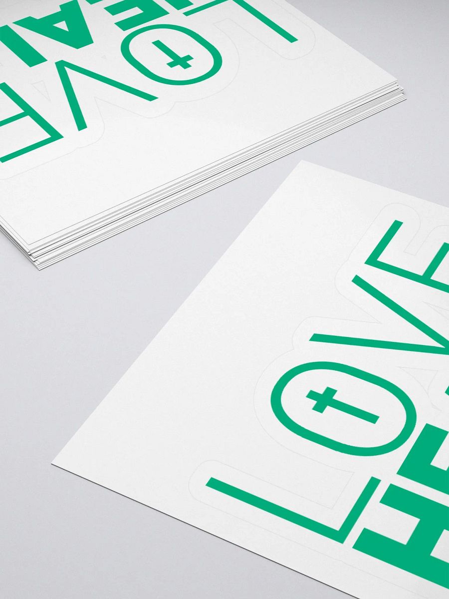 Copy of LOVE HEALS - Kiss Cut Stickers (green) product image (4)
