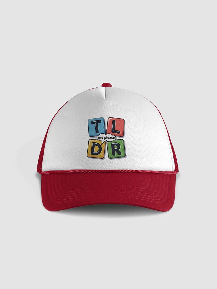 TLDR Me Please! Foam Hat product image (1)