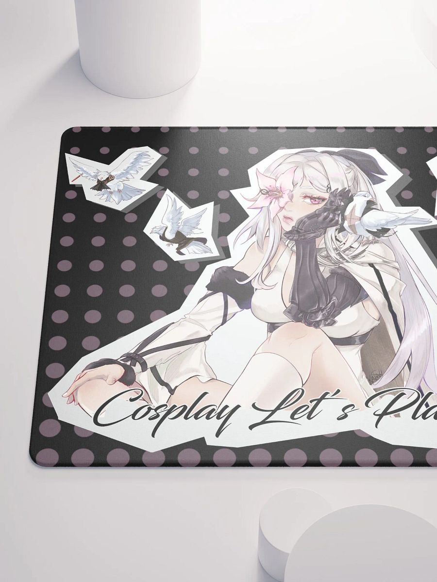 LZ's pigeons small mousepad black product image (6)
