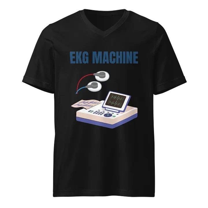 Heartbeat EKG V-Neck T-Shirt product image (1)