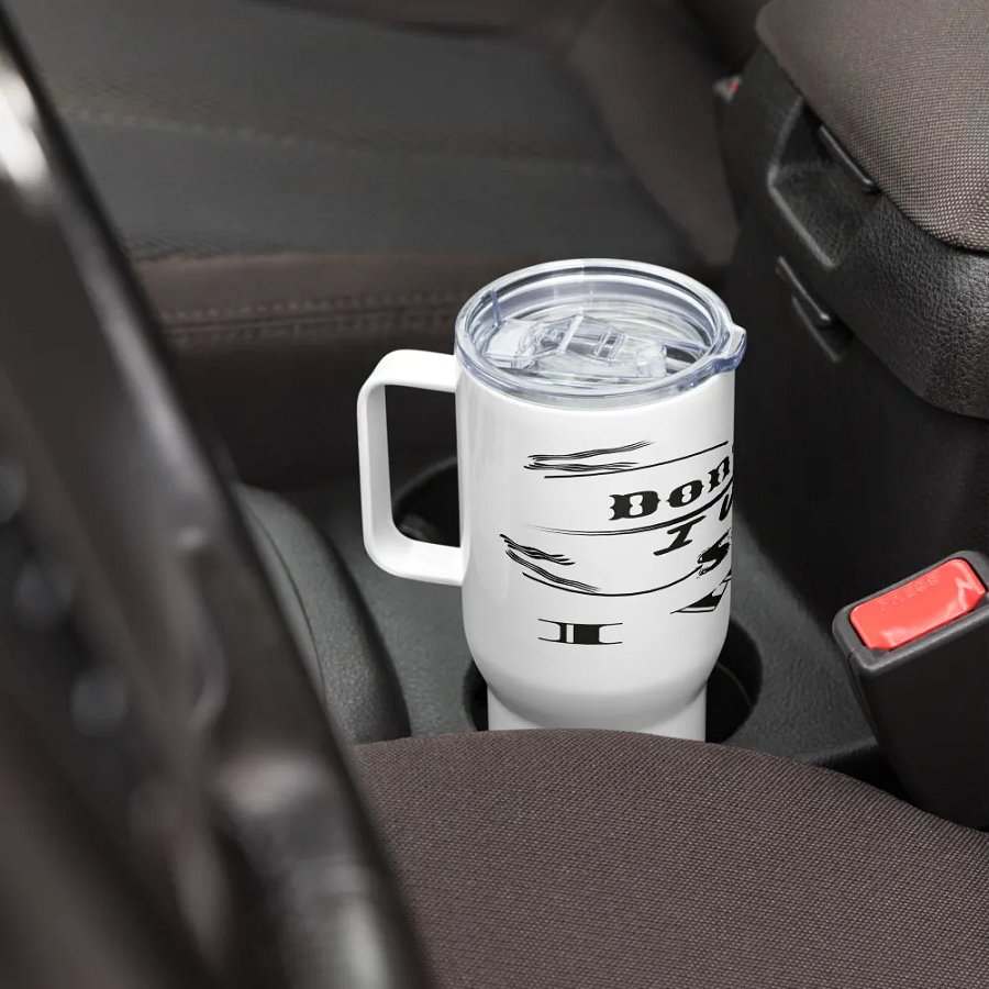 Don't Say I Wish Say I Will - White - Travel Mug with a Handle product image (8)