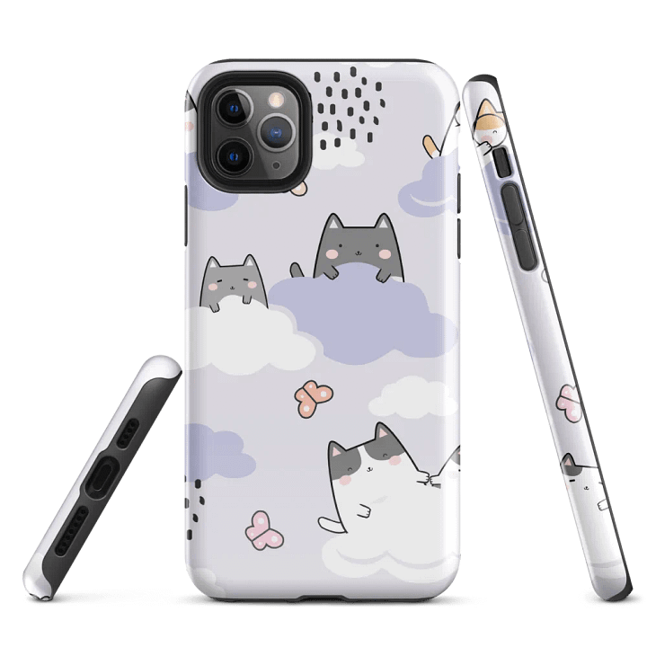 Whimsical Cat Clouds iPhone® Tough Case product image (1)