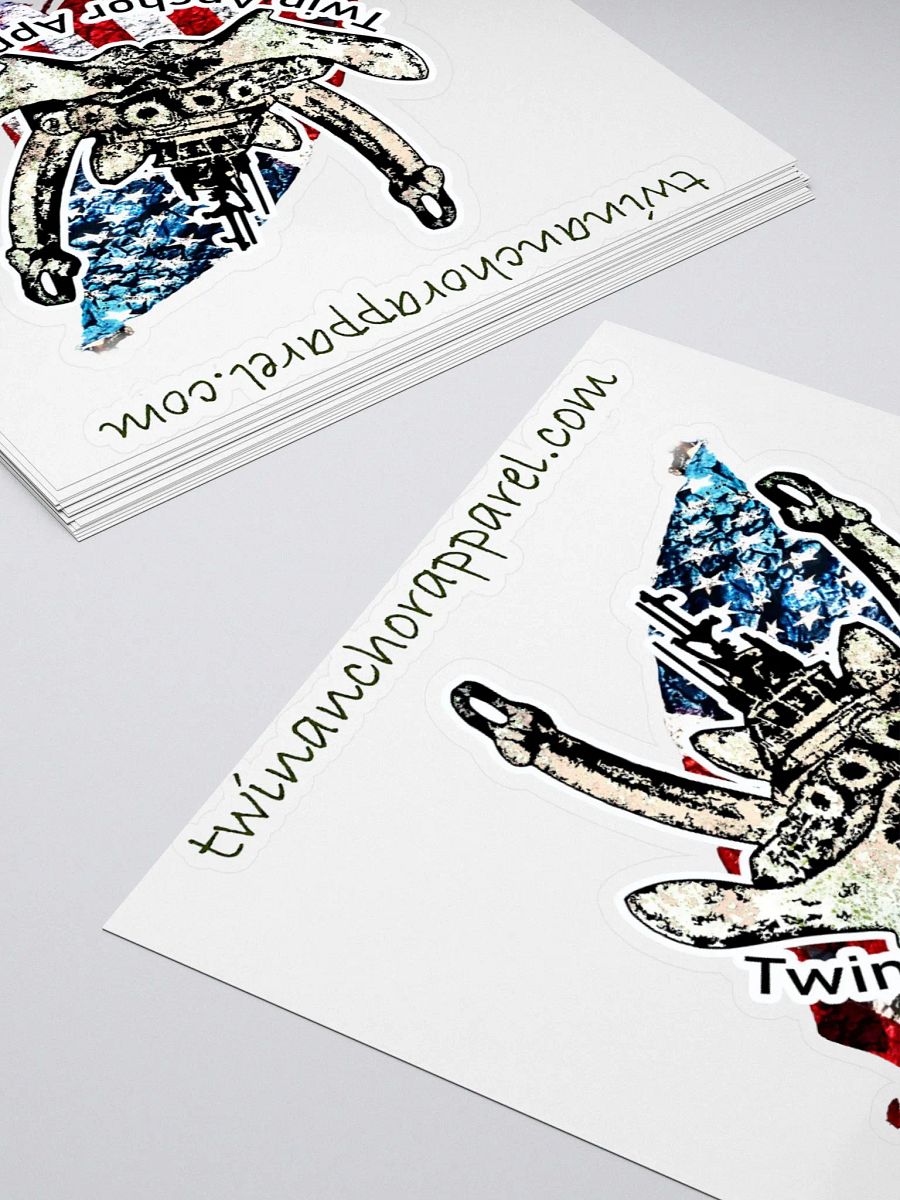 Twin Anchor Apparel flag Logo Tug CE Kiss Cut Stickers product image (4)