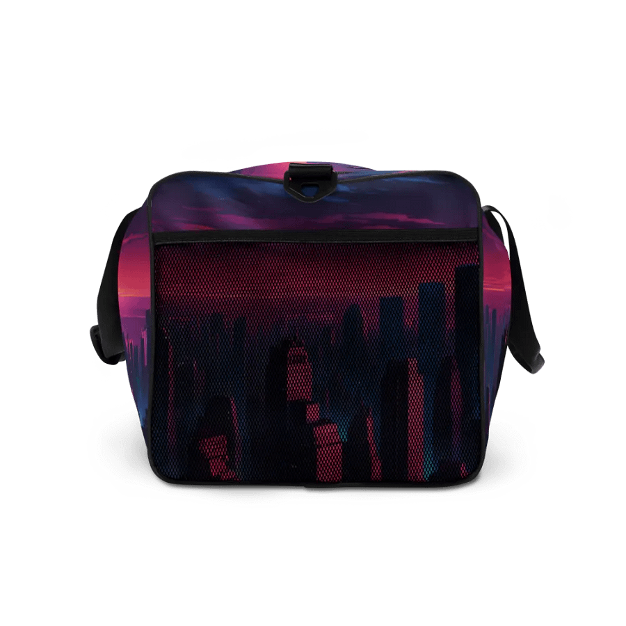 Vaporwave New York City All Over Print Duffel Bag product image (12)