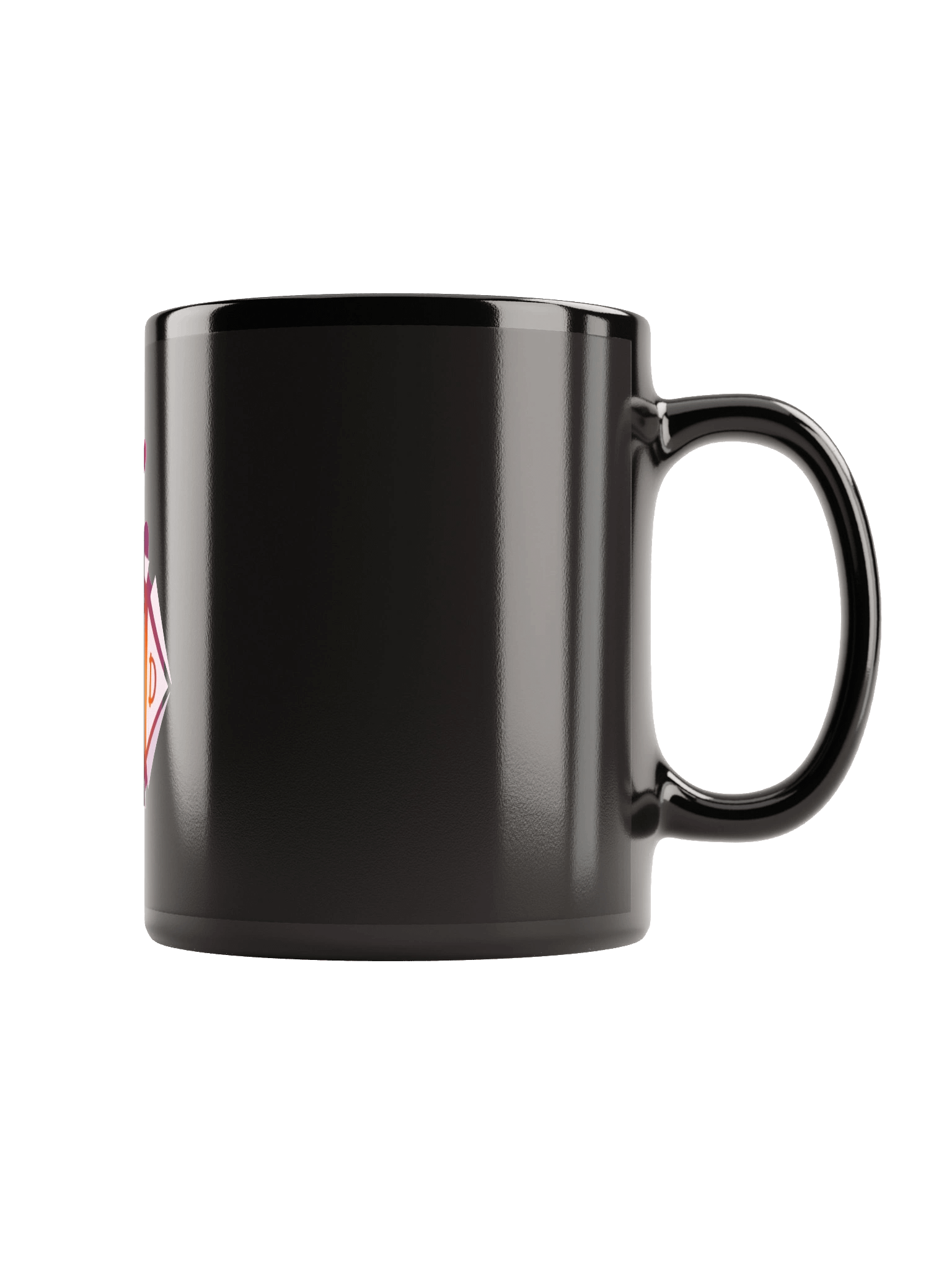 Tasse noir logo DCDD en couleur product image (1)